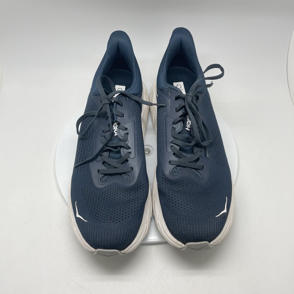 Hoka One One Sneakers Mens 12.5 D Arahi 7 1147850 OPC Navy Blue Running Shoes - Picture 2 of 10